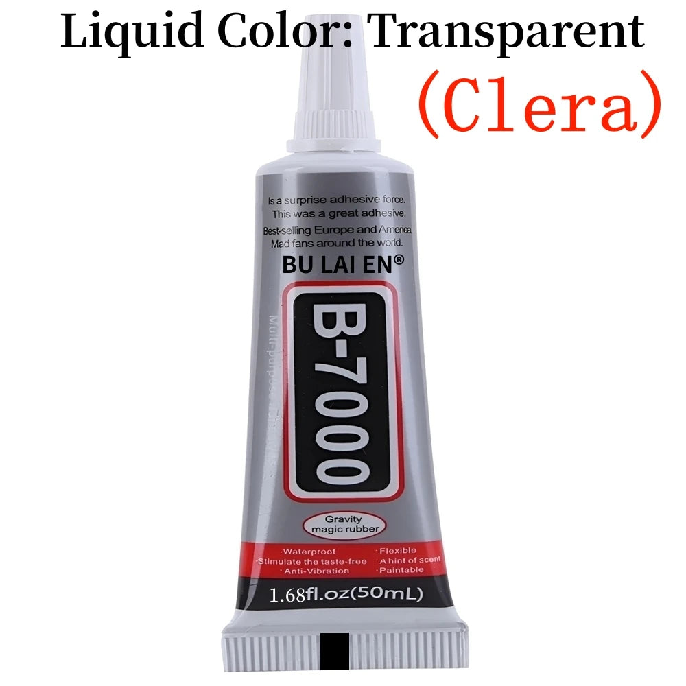Adhesivo transparente B-7000 para reparación de teléfonos, 15 ml, 50 ml, 110 ml